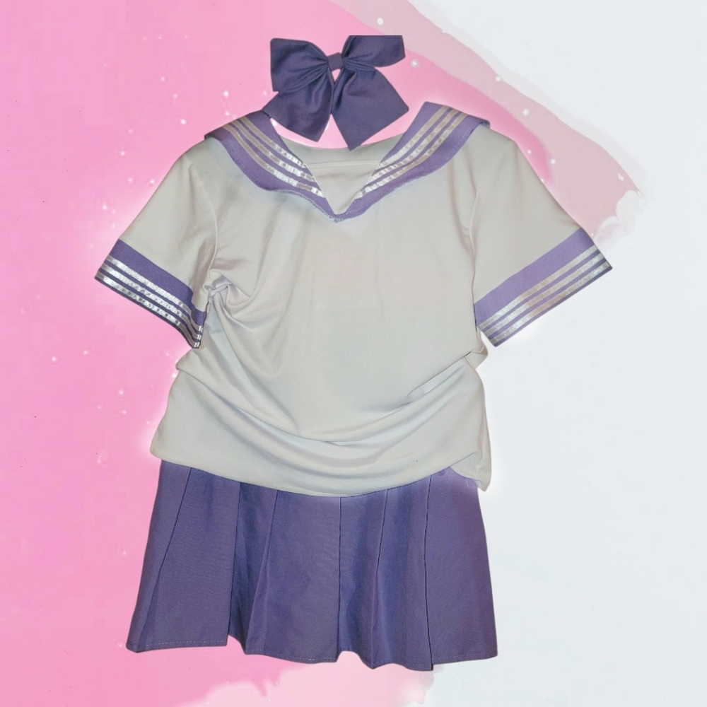Purple White Sailor Cosplay Costume